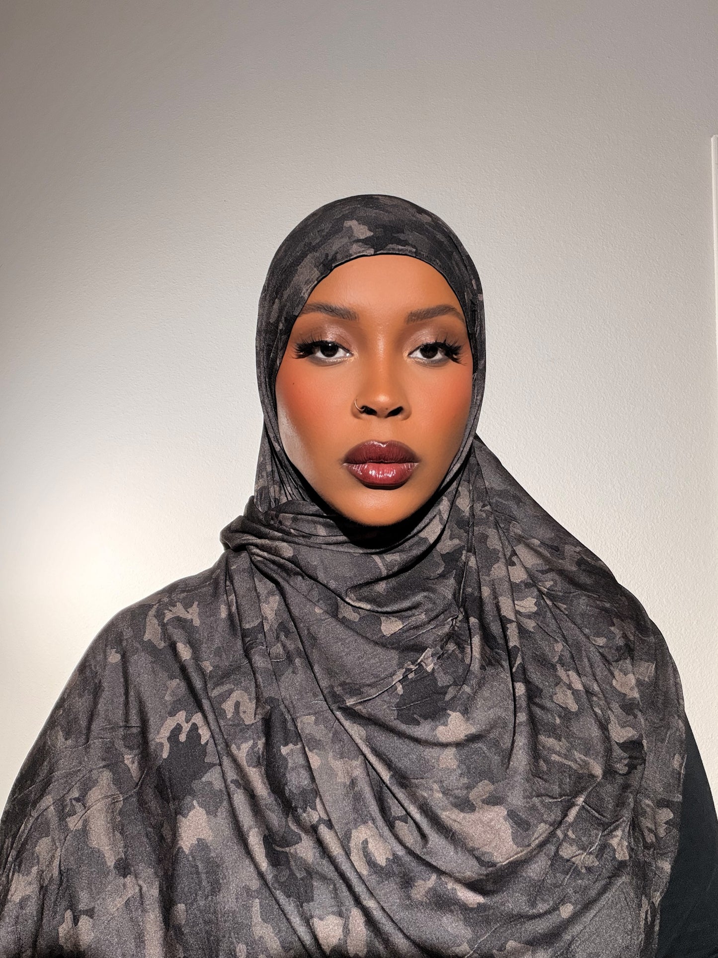 Green Camouflage Jersey Hijab