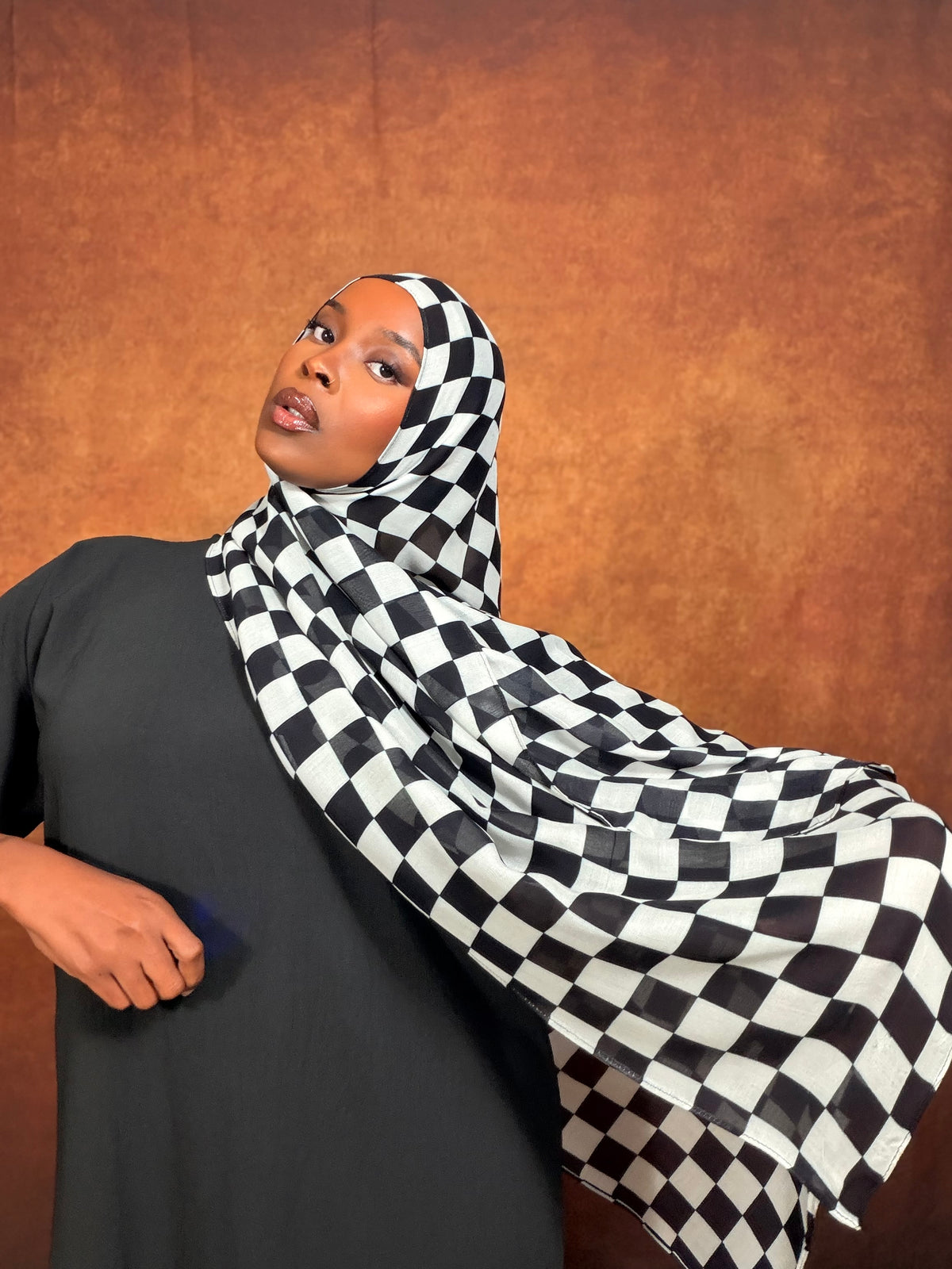 Checkmate Double Sided Modal Hijab