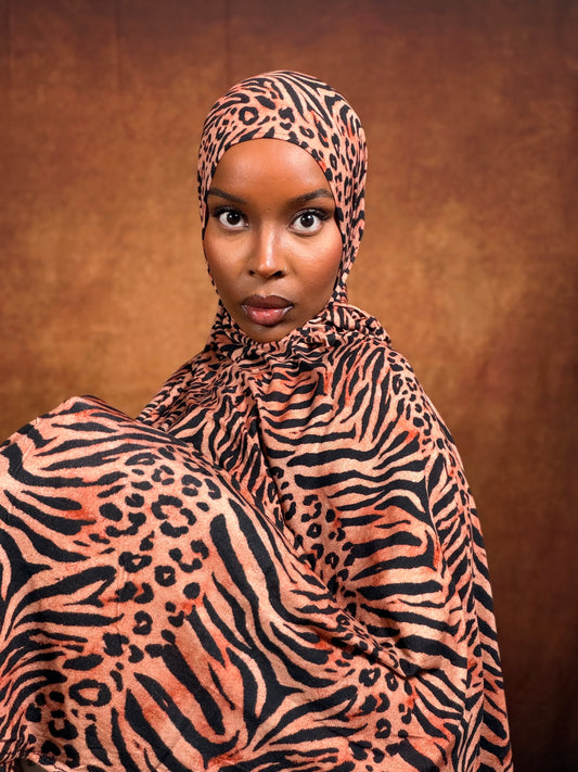 Wild Lightweight Printed Jersey Hijab