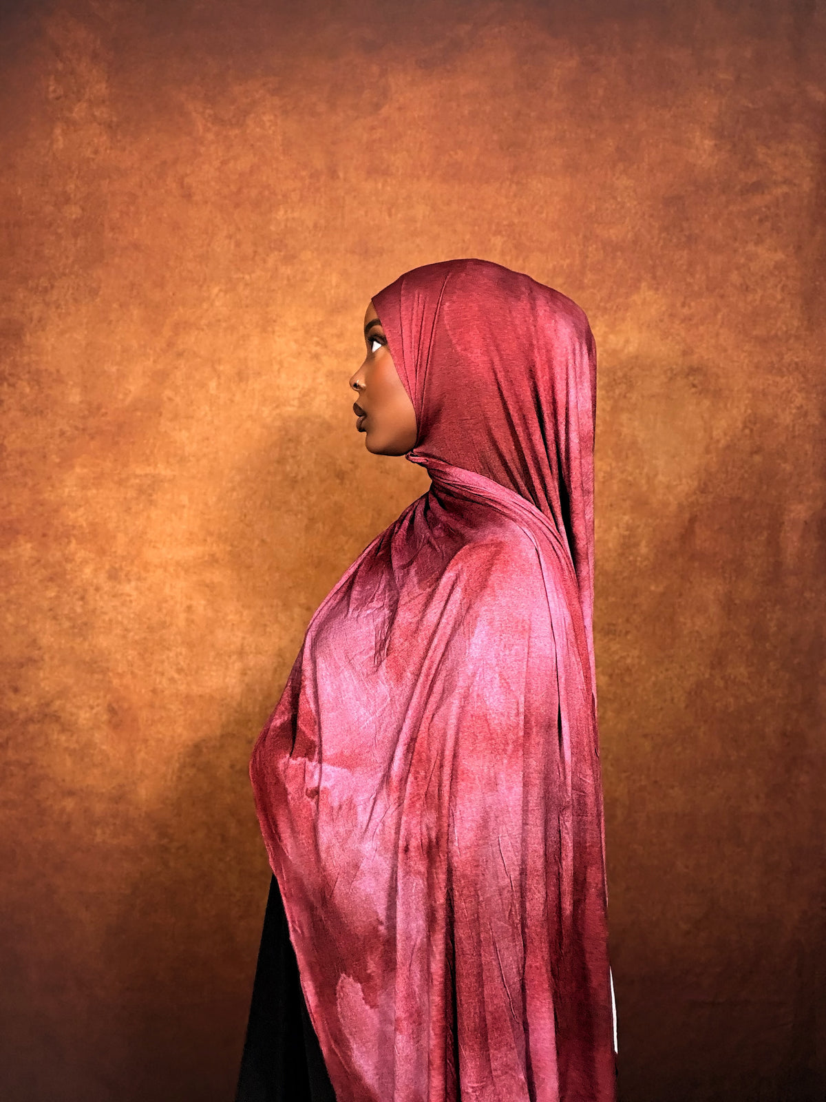 Blushed Rose Printed Jersey Hijab