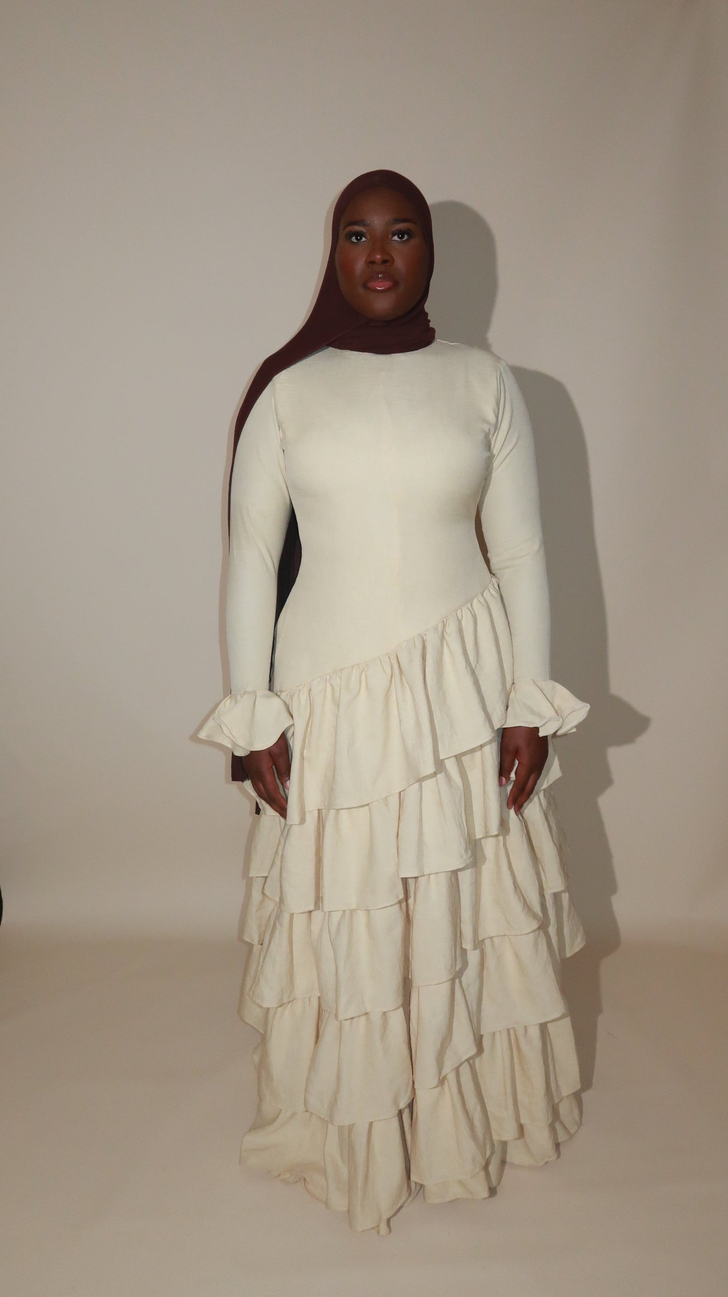 Kira Dress Linen - Cream