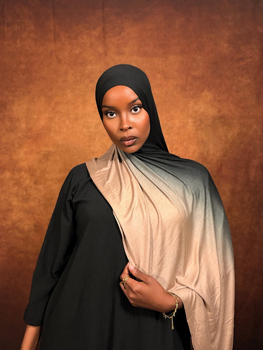Midnight Clay Ombre Jersey Hijab
