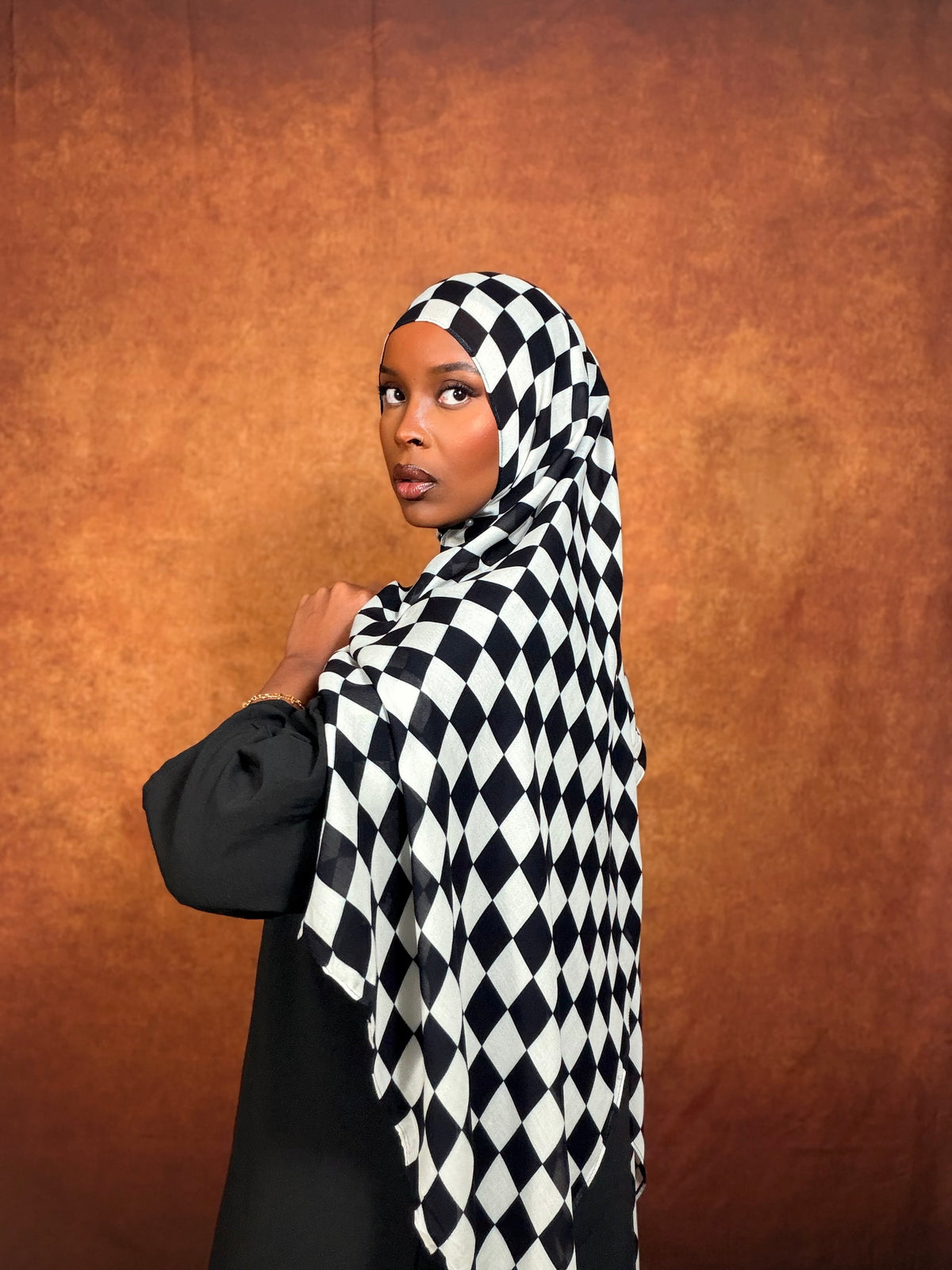 Checkmate Double Sided Modal Hijab