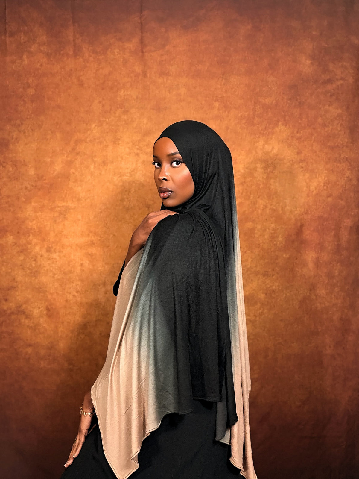 Midnight Clay Ombre Jersey Hijab